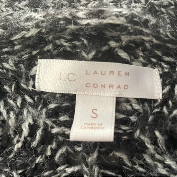 Lauren Conrad Duster Cardigan – Size Small – Black & White - Picture 5 of 10